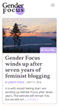 Mobile Screenshot of gender-focus.com